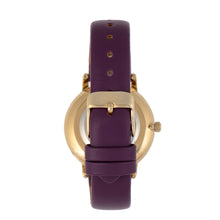 Load image into Gallery viewer, Sophie &amp; Freda Breckenridge Leather-Band Watch - Gold/Purple - SAFSF4705
