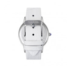 Load image into Gallery viewer, Sophie &amp; Freda Sonoma Leather-Band Watch w/Swarovski Crystals - Silver/White - SAFSF4401
