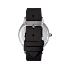 Load image into Gallery viewer, Sophie &amp; Freda Sonoma Leather-Band Watch w/Swarovski Crystals - Silver/Black - SAFSF4402
