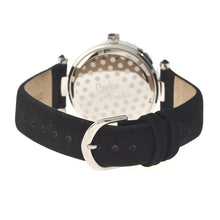 Load image into Gallery viewer, Sophie & Freda Montreal MOP Leather-Band Watch - Silver/Black - SAFSF3002