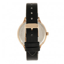 Load image into Gallery viewer, Sophie & Freda Rio Grande Leather-Band w/Swarovski Crystals - Rose Gold/Black - SAFSF4606