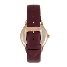 Load image into Gallery viewer, Sophie and Freda San Diego Leather-Band Watch - Maroon - SAFSF5105
