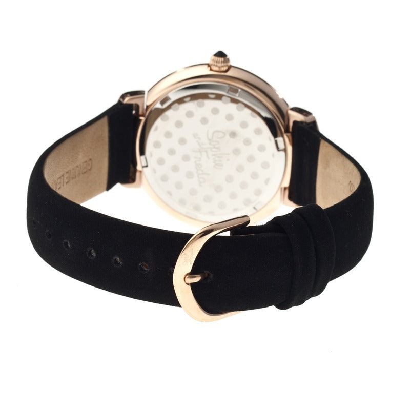Sophie and Freda black and gold watch NEW Sophie and Freda SF3006 Women Montreal Diamond Date  main image 4