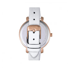 Load image into Gallery viewer, Sophie &amp; Freda Key West Leather-Band Watch w/Swarovski Crystals - Rose Gold/White - SAFSF4307
