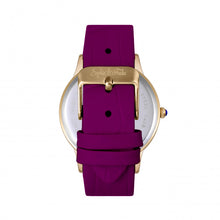 Load image into Gallery viewer, Sophie & Freda Sonoma Leather-Band Watch w/Swarovski Crystals - Gold/Fuchsia - SAFSF4404