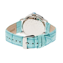 Load image into Gallery viewer, Sophie & Freda Monaco MOP Swiss Ladies Watch - Silver/Turquoise - SAFSF2703