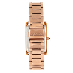 Sophie and Freda Wilmington Bracelet Watch w/Swarovski Crystals - Rose Gold - SAFSF5603