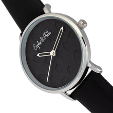 Load image into Gallery viewer, Sophie &amp; Freda Breckenridge Leather-Band Watch - Silver/Black - SAFSF4704
