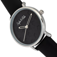 Load image into Gallery viewer, Sophie & Freda Breckenridge Leather-Band Watch - Silver/Black - SAFSF4704
