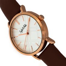 Load image into Gallery viewer, Sophie and Freda Budapest Leather-Band Watch - Brown - SAFSF5004

