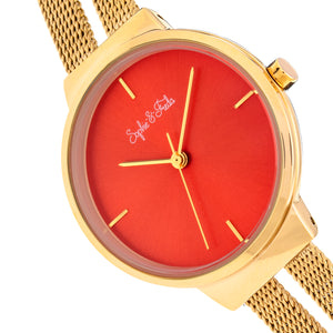 Sophie and Freda Sedona Bracelet Watch - Gold/Orange - SAFSF5304