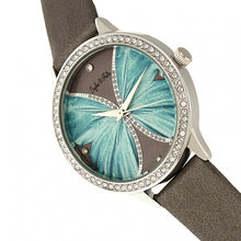 Load image into Gallery viewer, Sophie & Freda Rio Grande Leather-Band w/Swarovski Crystals - Silver/Grey - SAFSF4603