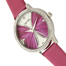 Load image into Gallery viewer, Sophie & Freda Rio Grande Leather-Band w/Swarovski Crystals - Silver/Fuchsia - SAFSF4602