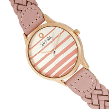 Load image into Gallery viewer, Sophie &amp; Freda Tucson Leather-Band Watch w/Swarovski Crystals - Rose Gold/Pink - SAFSF4506

