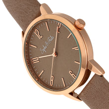Load image into Gallery viewer, Sophie and Freda Vancouver Leather-Band Watch - Tan - SAFSF4904
