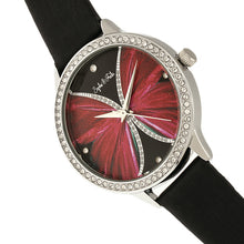 Load image into Gallery viewer, Sophie & Freda Rio Grande Leather-Band w/Swarovski Crystals - Silver/Black - SAFSF4604