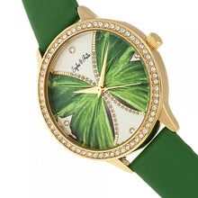 Load image into Gallery viewer, Sophie & Freda Rio Grande Leather-Band w/Swarovski Crystals - Gold/Green - SAFSF4605