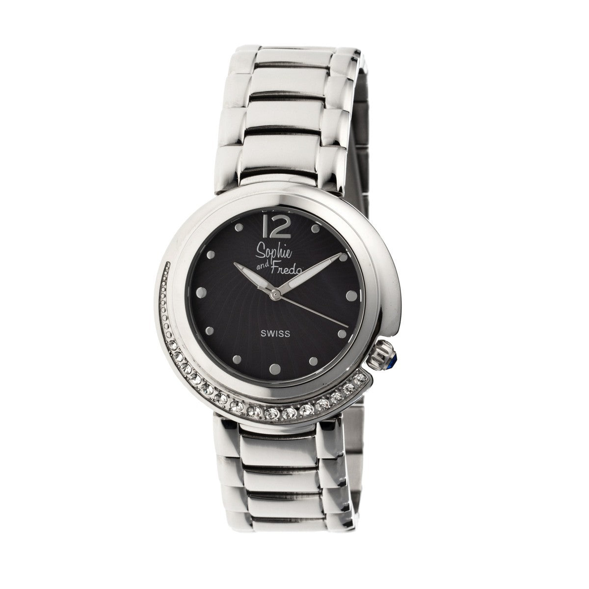 SOPHIA 宝島 Sophie and Freda Lisbon Women's Watch Silver Band Silver Case