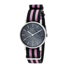Load image into Gallery viewer, Sophie &amp; Freda Nantucket Nylon-Band Ladies Watch - Silver/Pink - SAFSF3302
