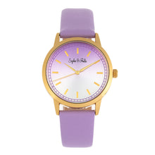 Load image into Gallery viewer, Sophie and Freda San Diego Leather-Band Watch - Purple - SAFSF5104
