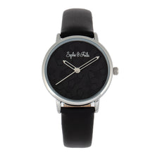 Load image into Gallery viewer, Sophie & Freda Breckenridge Leather-Band Watch - Silver/Black - SAFSF4704