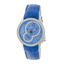 Load image into Gallery viewer, Sophie &amp; Freda Toronto Leather-Band Ladies Watch - Silver/Blue - SAFSF2803
