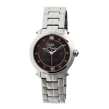 Load image into Gallery viewer, Sophie & Freda Siena Ladies Bracelet Watch - Silver/Red - SAFSF2602