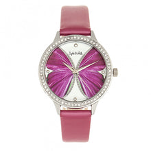 Load image into Gallery viewer, Sophie & Freda Rio Grande Leather-Band w/Swarovski Crystals - Silver/Fuchsia - SAFSF4602