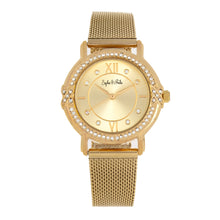 Load image into Gallery viewer, Sophie and Freda Reno Bracelet Watch w/Swarovski Crystals - Gold - SAFSF5403