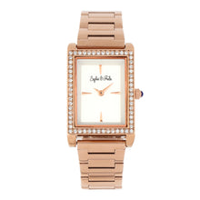 Load image into Gallery viewer, Sophie and Freda Wilmington Bracelet Watch w/Swarovski Crystals - Rose Gold - SAFSF5603