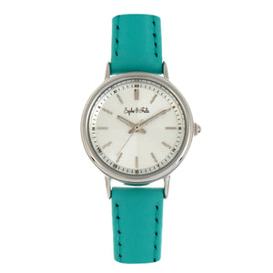 Sophie & Freda Berlin Leather-Band Watch - Turquoise - SAFSF4803
