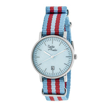 Load image into Gallery viewer, Sophie &amp; Freda Nantucket Nylon-Band Ladies Watch - Silver/Powder Blue - SAFSF3301
