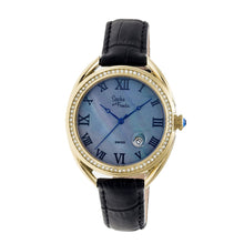 Load image into Gallery viewer, Sophie & Freda Austin MOP Swiss Ladies Watch - Gold/Black - SAFSF2906