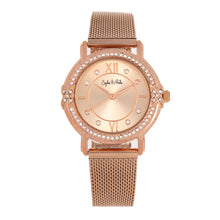 Load image into Gallery viewer, Sophie and Freda Reno Bracelet Watch w/Swarovski Crystals - Rose Gold - SAFSF5404