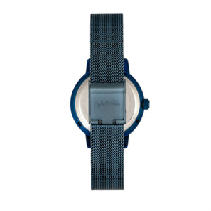 Sophie & Freda Cambridge Bracelet Watch w/Swarovski Crystals - Blue - SAFSF4104