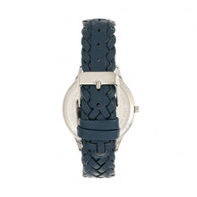 Load image into Gallery viewer, Sophie &amp; Freda Tucson Leather-Band Watch w/Swarovski Crystals - Silver/Teal - SAFSF4502
