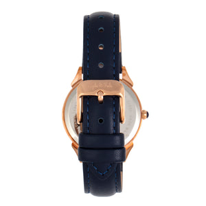 Sophie and Freda Mykonos Mother-Of-Pearl Leather-Band Watch - Navy - SAFSF5504