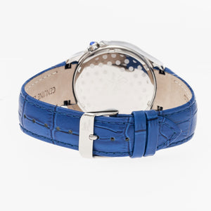Sophie & Freda Toronto Leather-Band Ladies Watch - Silver/Blue - SAFSF2803