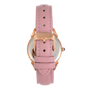 Sophie and Freda Mykonos Mother-Of-Pearl Leather-Band Watch - Light Pink - SAFSF5505