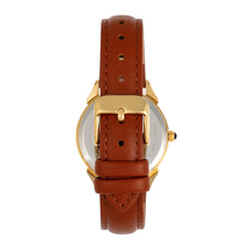 Load image into Gallery viewer, Sophie and Freda Mykonos Mother-Of-Pearl Leather-Band Watch - Brown - SAFSF5503
