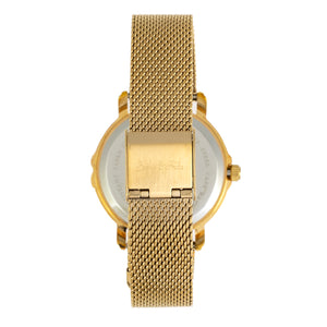 Sophie and Freda Reno Bracelet Watch w/Swarovski Crystals - Gold - SAFSF5403