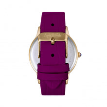 Load image into Gallery viewer, Sophie &amp; Freda Sonoma Leather-Band Watch w/Swarovski Crystals - Gold/Fuchsia - SAFSF4404
