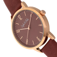 Load image into Gallery viewer, Sophie and Freda Vancouver Leather-Band Watch - Brown - SAFSF4906
