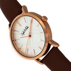 Sophie and Freda Budapest Leather-Band Watch - Brown - SAFSF5004