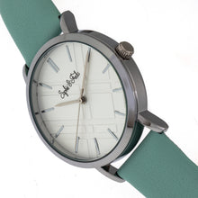 Load image into Gallery viewer, Sophie and Freda Budapest Leather-Band Watch - Teal - SAFSF5001

