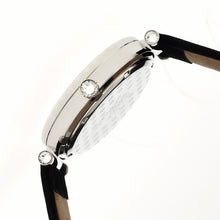 Load image into Gallery viewer, Sophie &amp; Freda Montreal MOP Leather-Band Watch - Silver/Black - SAFSF3002
