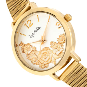 Sophie and Freda Lexington Bracelet Watch - Gold/White - SAFSF5203