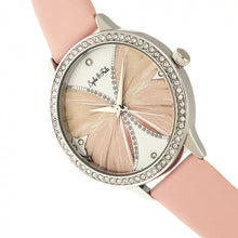 Load image into Gallery viewer, Sophie &amp; Freda Rio Grande Leather-Band w/Swarovski Crystals - Silver/Light Pink - SAFSF4601
