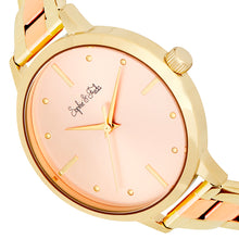 Load image into Gallery viewer, Sophie and Freda Milwaukee Bracelet Watch - Gold/Rose Gold - SAFSF5803
