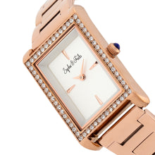 Load image into Gallery viewer, Sophie and Freda Wilmington Bracelet Watch w/Swarovski Crystals - Rose Gold - SAFSF5603
